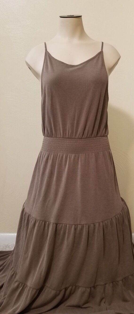 New with Tags GENTLE FAWN Lucinda Maxi Dress Womens Size Medium Brown Sleeveless